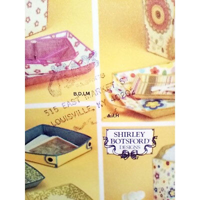 Home Fabric Containers Simplicity 4362 Sewing Pattern Shirley