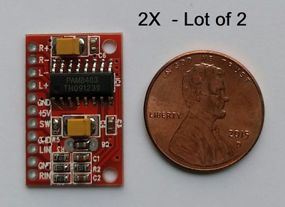 2x Mini Stereo Audio Amplifier Board AMP 3Wx2 Class D 6 Watt DC 5V USB Power