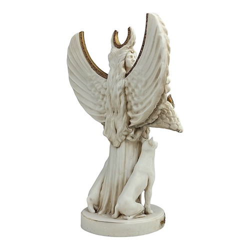 Hecate Triple Goddess of Magic Night Moon Sculpture Statue Grey Patina 11.8in - Picture 6 of 11