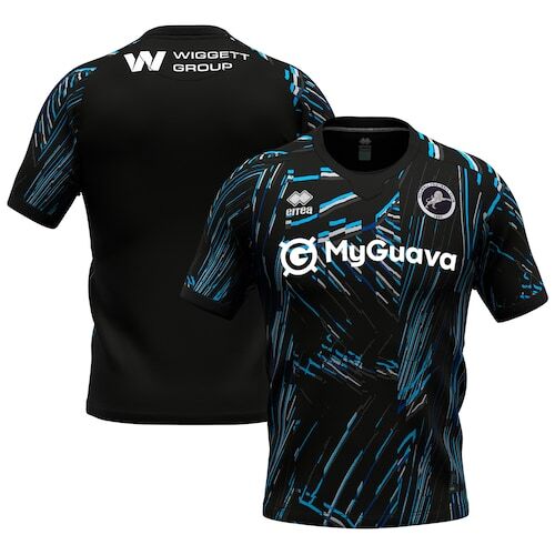 Millwall FC Errea Football Goalkeeper Shirt Jersey Men's 2024 Black