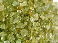 Mali Green garnet crystal all natural 1/4 pound lots mixed grade