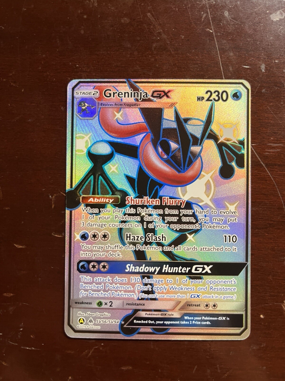 Greninja GX SV56/SV94 Hidden Fates: Shiny Vault Holo