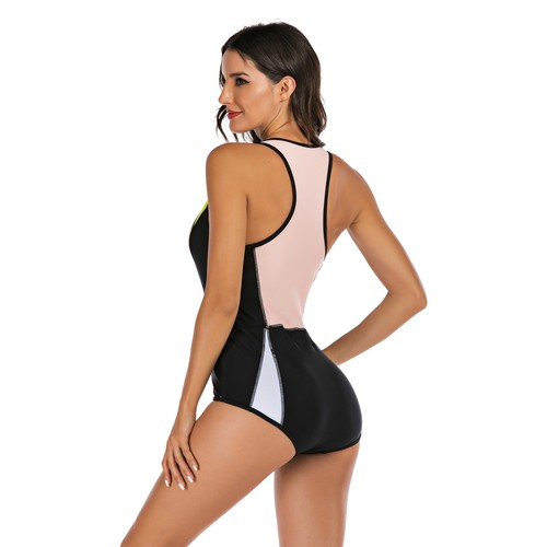 Einteiler Bademode Kurzarm Surfen Baden Badeanzug Blumen Damen Beachwear - Bild 22 von 50