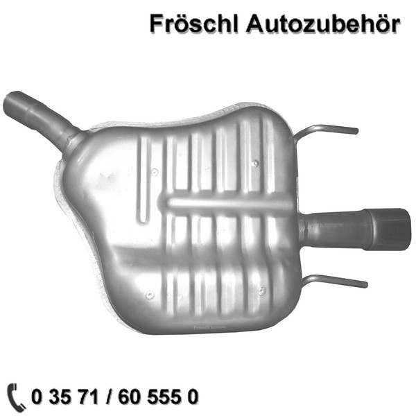 FüR Opel Vectra C 1,6 1,8 Endtopf EndschalldäMpfer Auspuff Abgasanlage Hinten A*-image