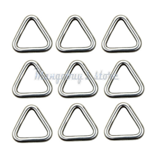 10PCS Delta & O & D Ring rings 316 Stainless Steel Polished Welded 15 20 25 30mm - Bild 6 von 30