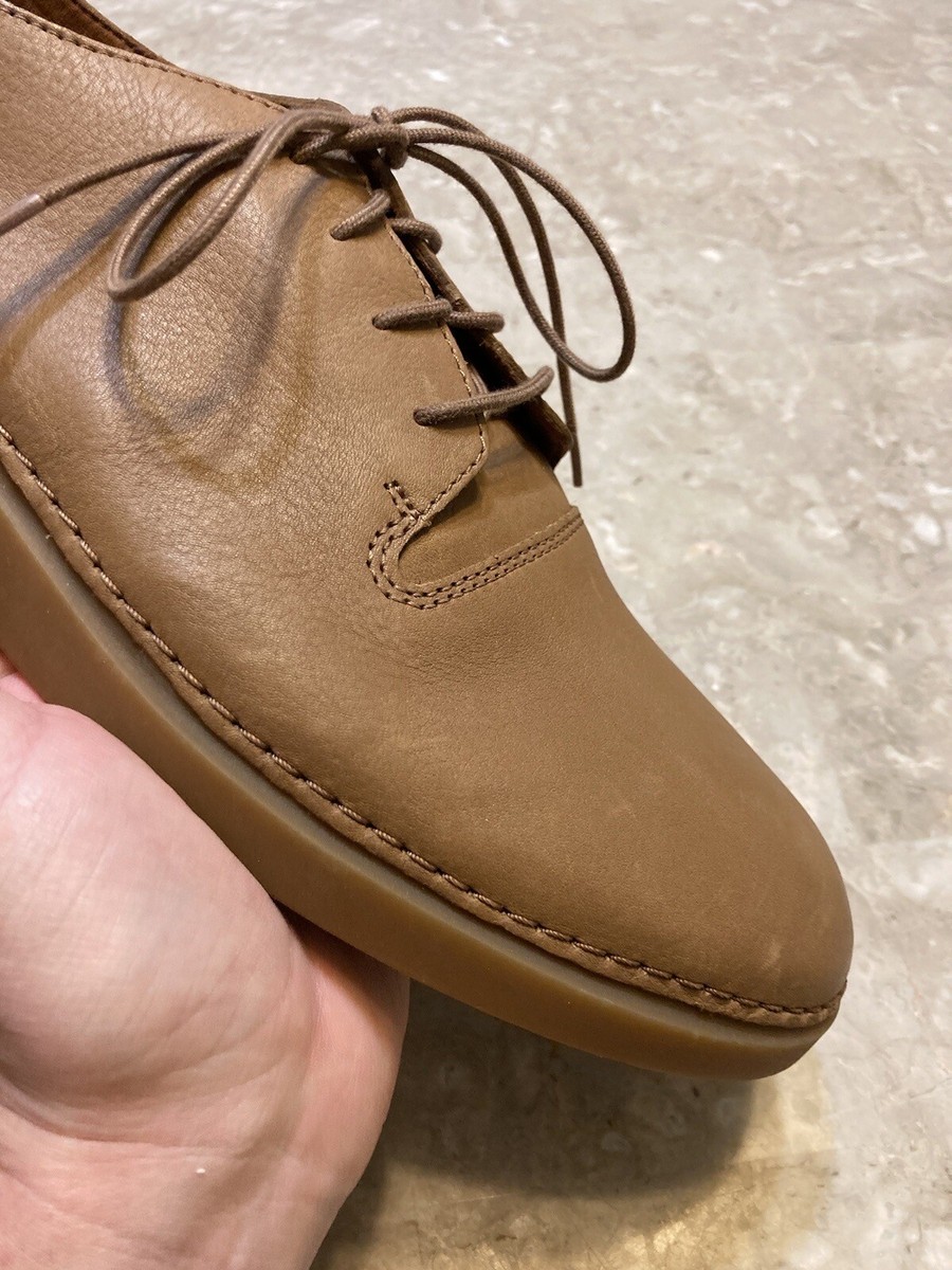 Clarks Mens Shoes Active Air Leather Lace Oxfords Casual Tan  display picture 1