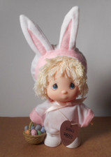1991 Vintage ENESCO Precious Moments -HI Babies- Easter Bunny Doll with Tags