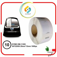 Etichette adesive per DYMO DM 11353 S072253 Label Writer 400 450 320 10 Rotoli