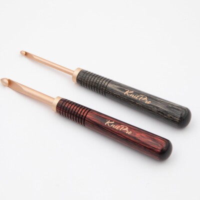KnitPro OASIS auswechselbare Häkelnadel rose'gold Metall 2 mm - 10 mm