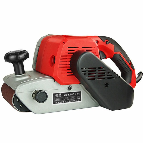220v 4inch Portable Belt Sander Metal Wood Polishing Machine 1480w Y