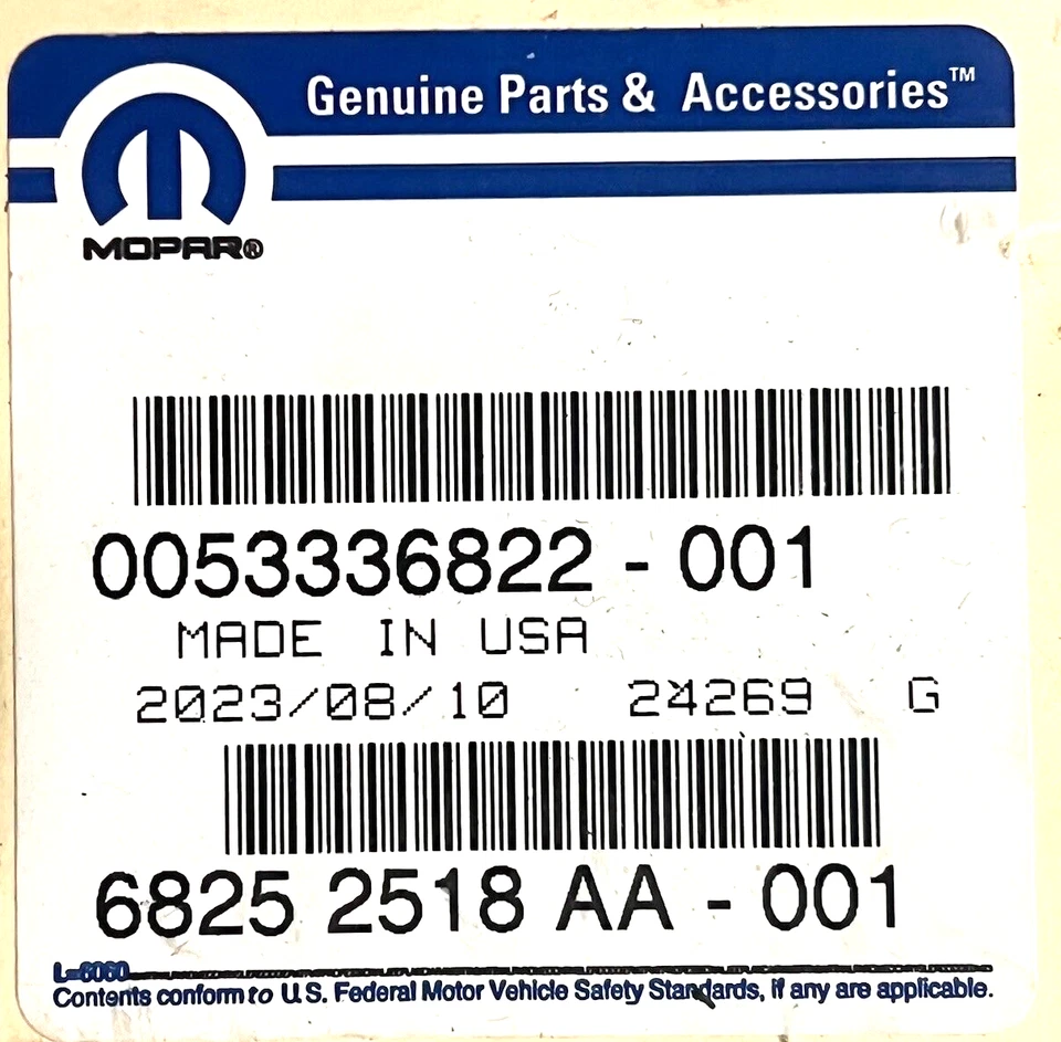 11-25 DODGE DURANGO GRAND CHEROKEE 3.6L LH/RH MONTAJE MOTOR 68252518AA MOPAR OEM Foto 2 de 4