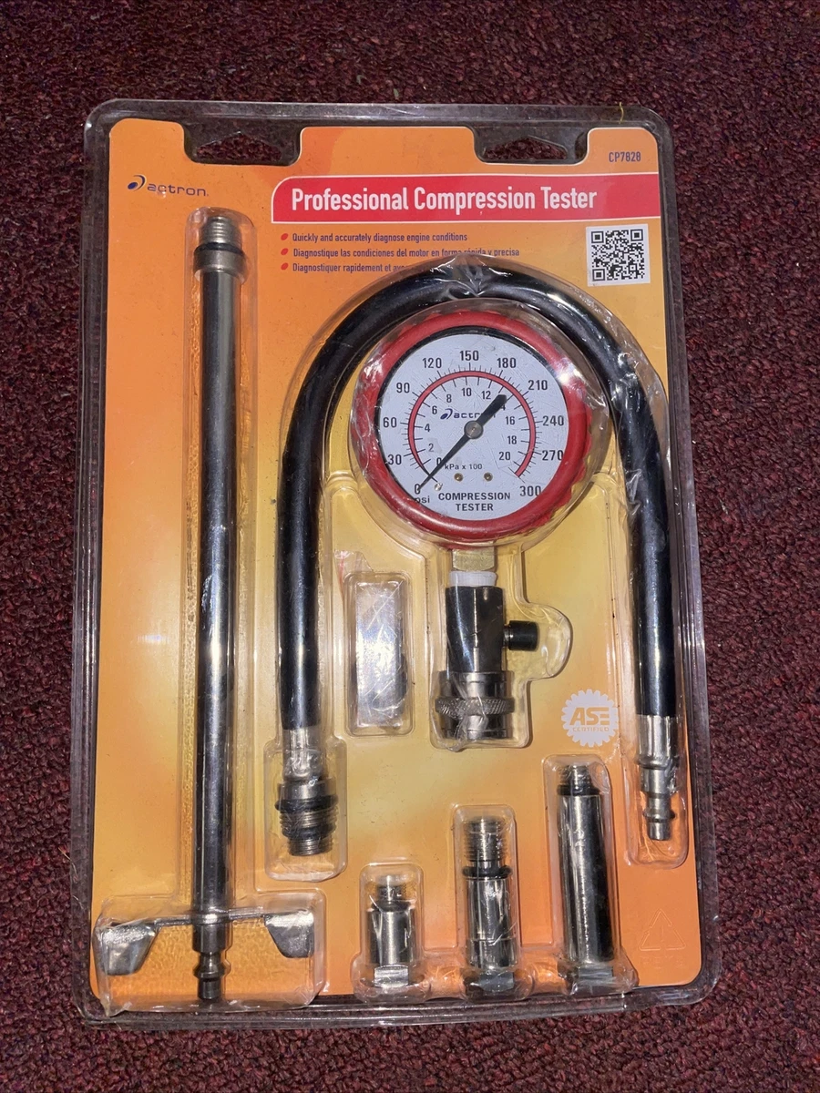 Actron CP7828A Pro Compression Test Kit w 10mm 12mm 14mm 14mm