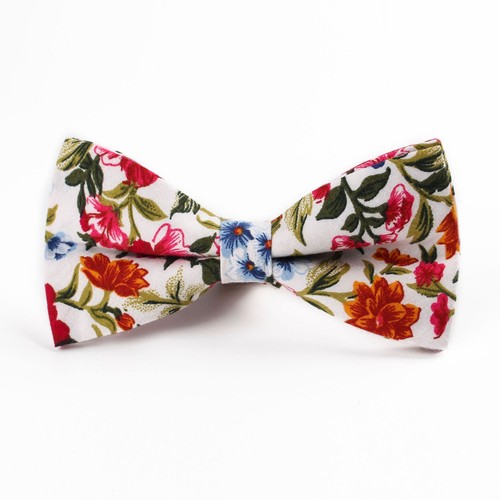 Men's Cotton Flower Paisley Pre-tied Bow Tie Party Tuxedo Shirt Suit Bowtie - Photo 15/30