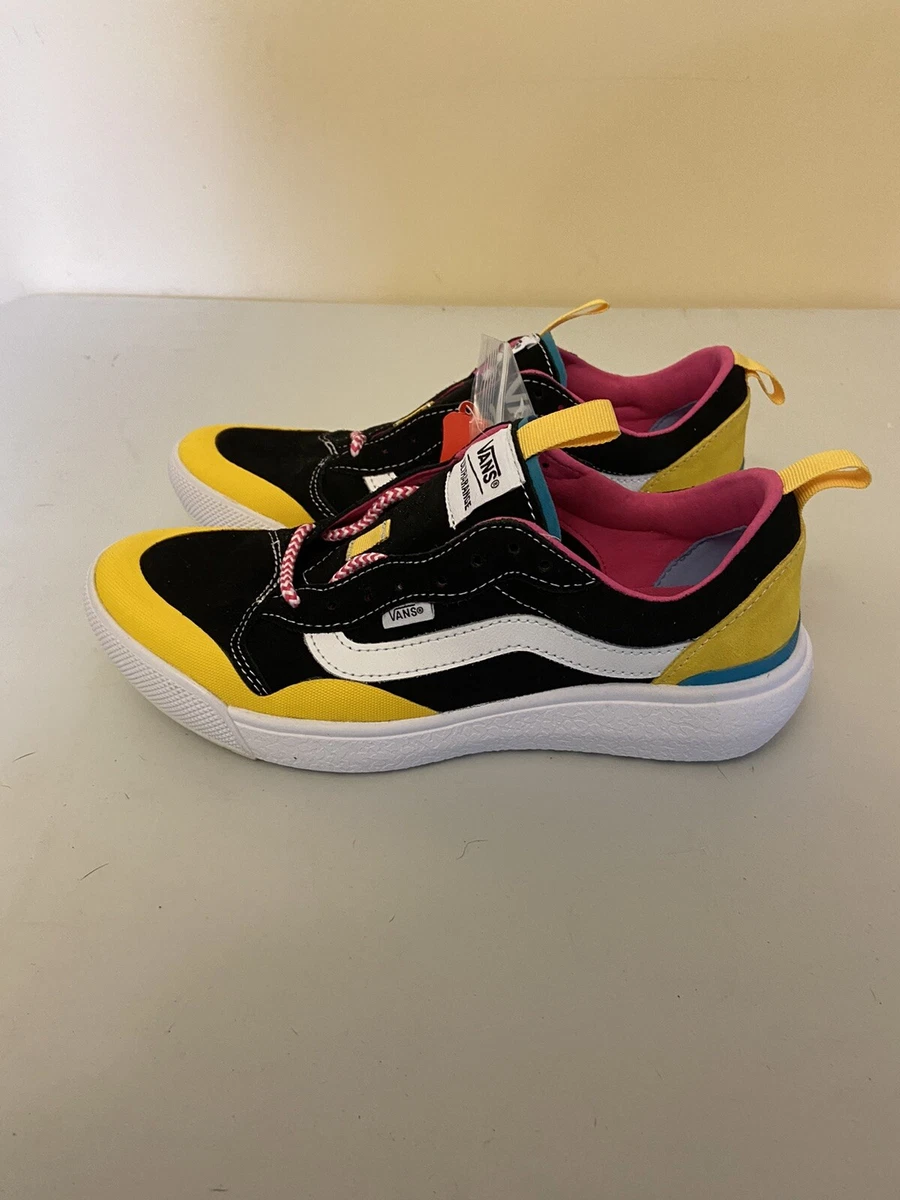 Vans yellow cheap pink blue