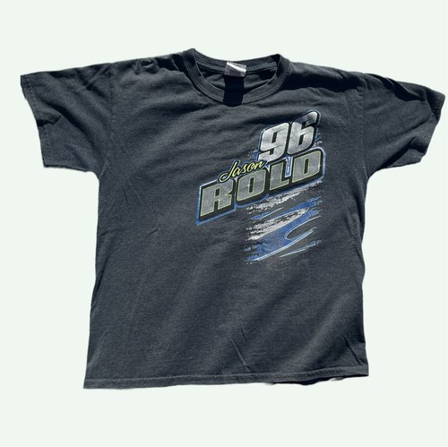 Jason Rold 96 Avoca Iowa 2011 Car Racing Black T-shirt Youth Large - Picture 2 of 11