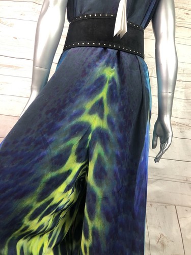 Camilla Sz M JADE Wide Leg Jumpsuit 100% Silk Crystal Shoestring BNWT Warehouse - Picture 22 of 24