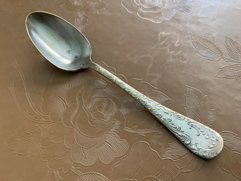 Child Demitasse Baby Spoon Vintage Crown Silver Company Silverplate 4 1/4"