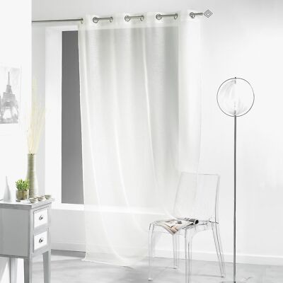 Douceur d'Interieur Tenda con occhielli Lissea in poliestere Bianco Naturel 2...
