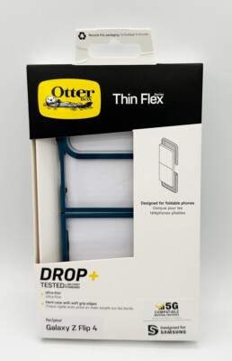 OtterBox Thin Flex Case für Samsung Galaxy Z Flip4 Stoßfest Sturzsicher Blau
