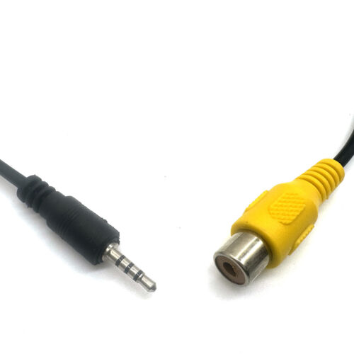 2,5 mm Stereo Stecker auf Cinch Buchse Adapter für GPS AV-in Konverter Video Kabel - Bild 4 von 6