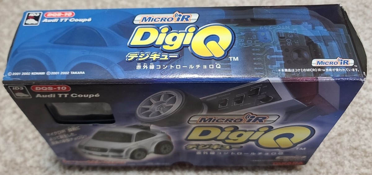 Konami Takara Digi-Q Micro iR RC Car Grey Audi TT Coupe