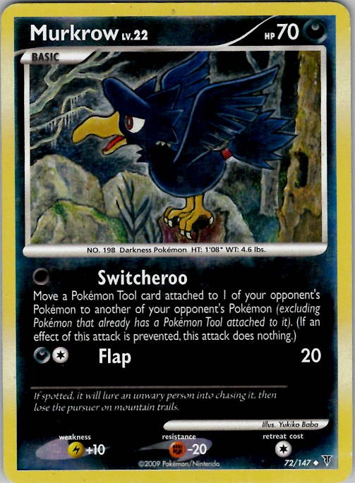 Murkrow Supreme Victors 72 Reverse Holo LP