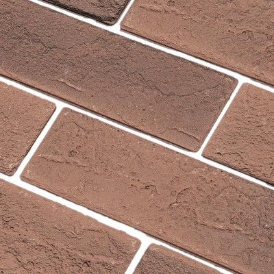 100 Vintage Brown/Red Faux Brick Wall Tiles, 3D Thin Brick Veneers for Bedroom,