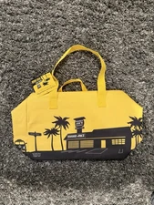 Trader Joe's Insulated Tote Freezer Cooler Bag Market Shopper XL Yellow 14x21x5