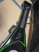 Guitarra Eléctrica Jackson Kevin Bonds Negra Verde Usada Japón