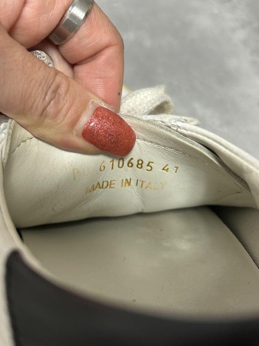 YSL Saint Laurent Court Classic Low Top Sneakers Men's Size 41 US8 White Leather - Picture 13 of 24