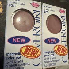 2x Covergirl Magnetic Color Pot Refill Lipcolor In The Nude #825