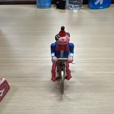 Vintage Clown on Bike Wind Up Toy Plastic