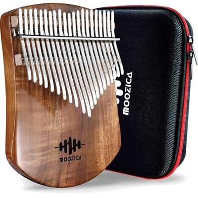 Kalimba 21 Tasten Koa Holz Massivholz Lernanleitung Tragetasche Musikinstrument