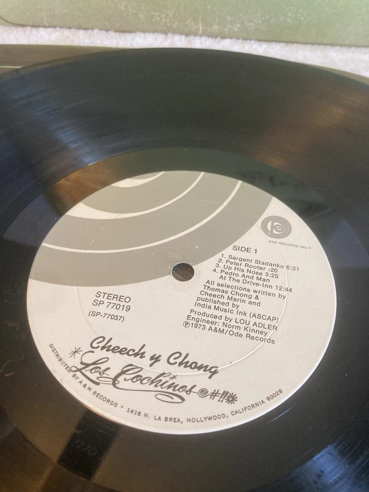 Cheech and Chong Los Cochinos Vinyl Record Album LP SP 77019 (1973 Ode Record - Image 2 of 4