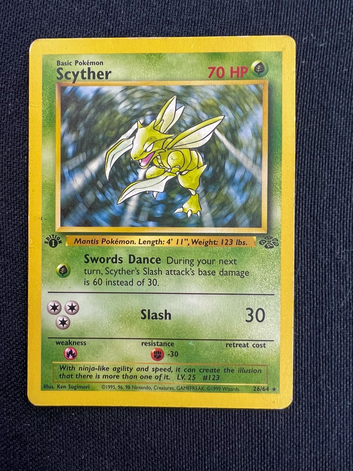 Scyther 26/64 - Jungle 1st Edition - LP