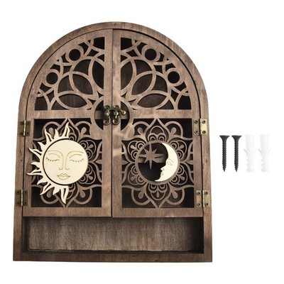Stylish Sun and Moon Design Shelf for Precious Crystals and Decorative Display