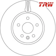 2 pieces brake disc TRW DF6820 for Opel Astra K