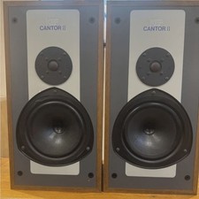 Coppia altoparlanti hifi KEF Cantor II SP3005 vintage legno marrone abbinati