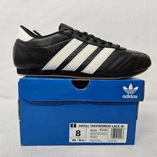 Adidas TAEKWONDO LACE Shoes JS1193 Core Black Cloud White Gum 3 Women's Size 8