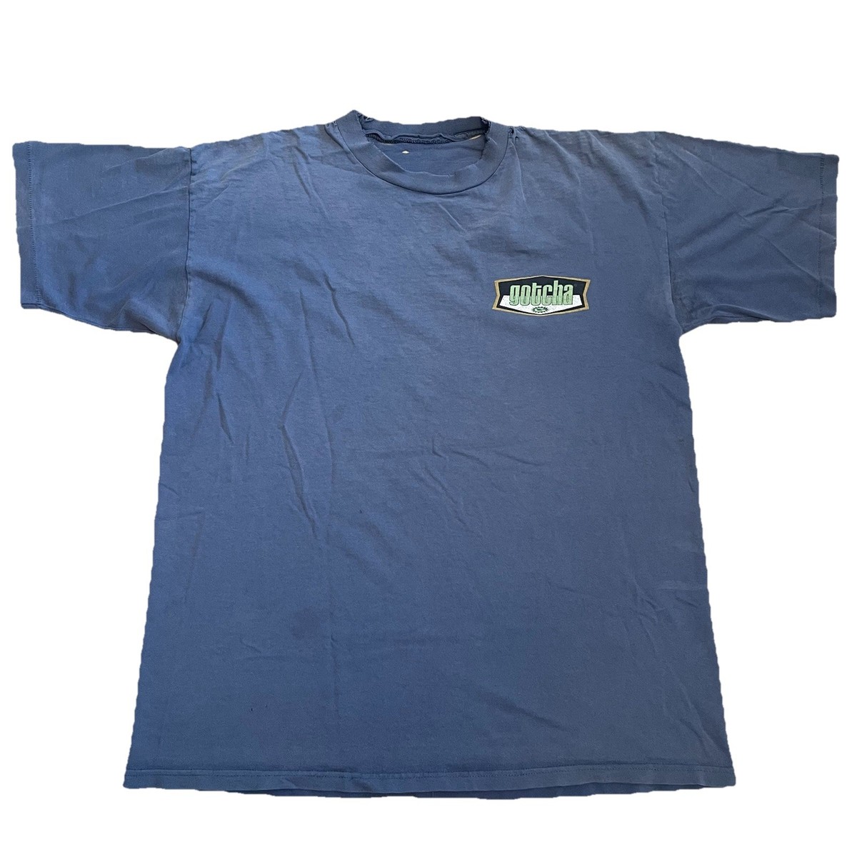 90's ヴィンテージ　old gotcha Tシャツ XL Vintage 90s Gotcha Surf Single Stitch T Shirt XL Sun Faded