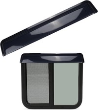 RV Window Visor Deflector, Rain Guard Extra Durable Sun 18-24inch Wide Window