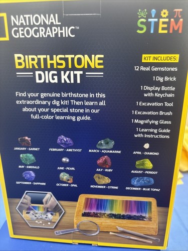 Kit de excavación de piedras de nacimiento NATIONAL GEOGRAPHIC - Ciencia con 12 genuinos... - Imagen 3 de 3