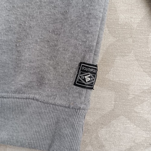 South Pole Sweatshirt Boys Medium Gray Teddy Bear Embroidered Streetwear School - Picture 7 of 9