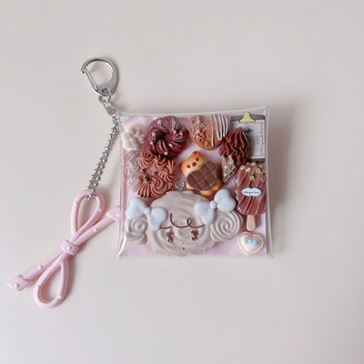 #ad Gacha stuffed pouch mikko Lil#x27; a la mode handmade snack charm nattsu $56.55