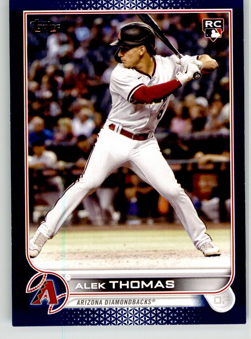 Alek Thomas 2022 Topps Update Royal Blue US212 Arizona Diamondbacks Rookie