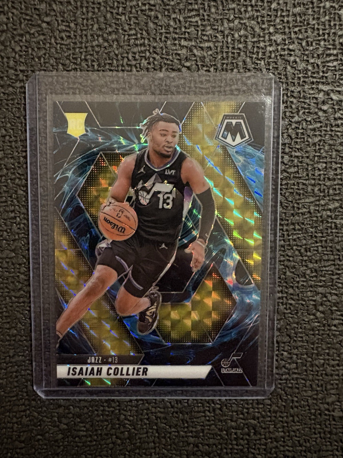 2024-25 Panini Mosaic - Rookies Isaiah Collier #222 Genesis Mosaic Prizm (RC)