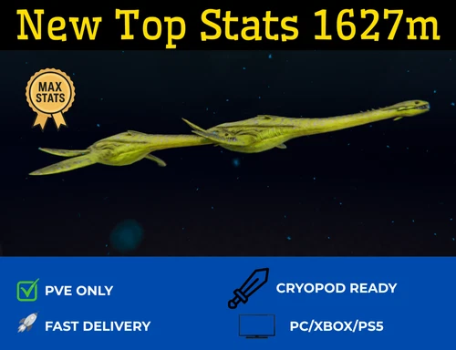 🔥ARK Survival Ascended PvE Top Stats Plesiosaur 1627m PC/XBOX/PS5 ASA