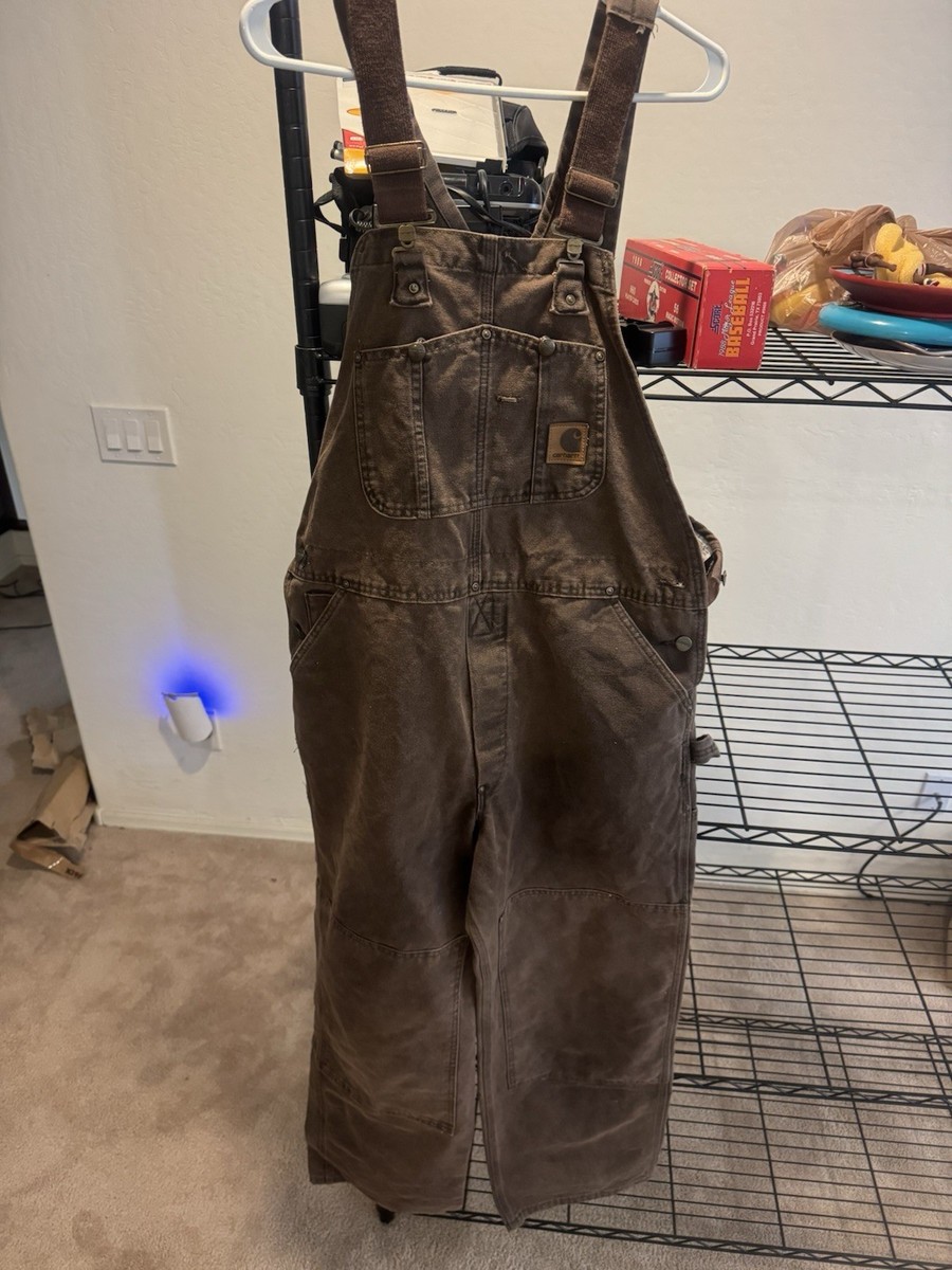 パンツ Carhartt Double Knee Overalls as is Carhartt Denim Carhartt Double Front Overalls Carhartt Brown