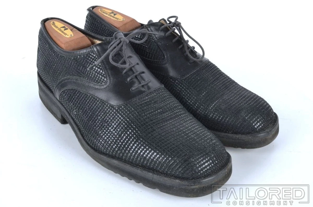 Susan Bennis Warren Edwards Lizard Split Toe Derby Shoes Italy UK 7.5 US 8.5 80s Susan Bennis/warren Edwards Men main image 4