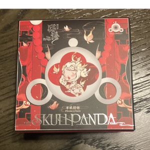 SKULLPANDA Phone Chain Charm Blind Box Matte Lanyard Universal Red/Black/White